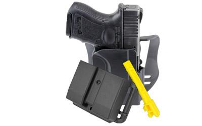 Revolution Combo Pack Belt Holster, Fits Glock 26/27/33, Includes Revolution Holster/Double Magazine Pouch/Training Barrel, Right Hand, Black HOLX0076RC2627BLKRH