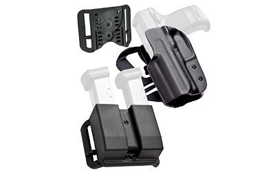 IDPA Competition Shooters Pack, OWB Holster with Adjustable String Ray Loop & Paddle, Revolution Double Magazine Pouch, Fits 1911 with 5" Barrel, Right Hand, Black HOLX0086IDPAPKO0414BLKRH
