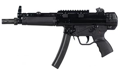 AP5 Base, Semi-automatic Pistol, 9MM, 9" Threaded Barrel, Matte Finish, Black, Adjustable Sights, Manual Safety, 30 Rounds, 1 Magazine, Hard Case, No Sling, Cleaning Kit, Scope Mount, or Muzzle Brake HG6034A-N