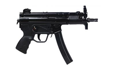 AP5-P Base, Semi-automatic Pistol, 9MM, 5.75" Threaded Barrel, Matte Finish, Black, Adjustable Sights, Manual Safety, 30 Rounds, 1 Magazine, Hard Case, No Sling, Cleaning Kit, Scope Mount, or Muzzle Brake HG6035A-N