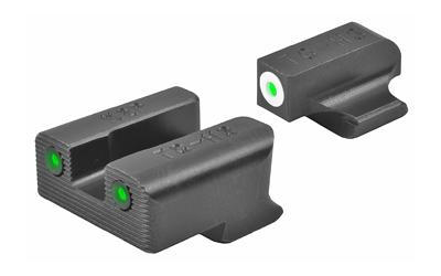 Tritium Pro Night Sights, Fit Canik TP9, Green Lamps, White Ring around Front Lamp OT1898