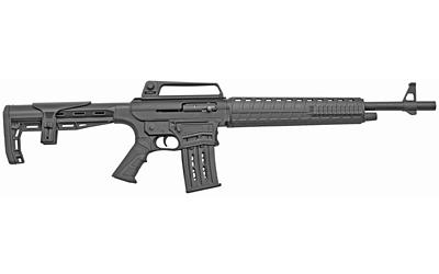 AR-12S, Semi-automatic, 12 Gauge, 19.7" Barrel, Black Finish, Polymer Fixed Stock with Adjustable Comb, 5Rd Magazine, Rear Flip Sight 930.166
