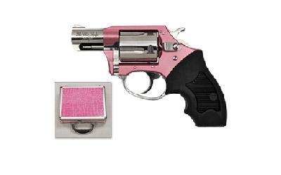 Chic Lady, 38 Special, 2" Barrel, Aluminum Frame,Pink Finish, Laser Grips, Fixed Sights, 5Rd, Ultra Lite, Fired Case 53832
