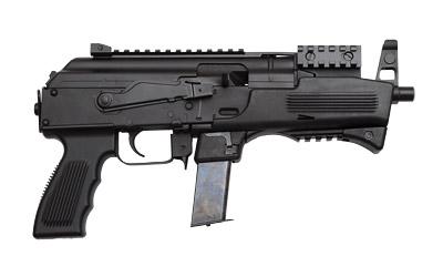 AK-9, Semi-automatic Pistol, 9MM, 6.3" Barrel, Steel Receiver, Black Finish, 10Rd, 2 Mags, Blow Back System 500.167