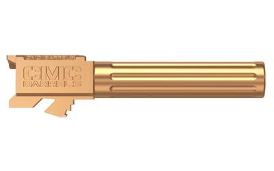 Barrel, 9MM, Bronze TiCN Finish, Hexagonal Boron Nitride Bore & Chamber, 416R Steel, Fluted, Fits Gen3 & Gen4 Glock 19 75524