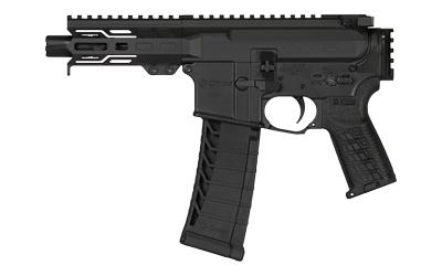 Banshee MK4, Semi-automatic, Pistol, 22 LR, 4.5" Barrel, Threaded 1/2x28, ZEROED Flashider, Cerakote Finish, Armor Black, ZEROED Polymer Grip, Picatinny End Cap, 4" Free Float M-LOK Handguard, Manual Safety, 25 Rounds, 1 Magazine 22A5BD2-AB
