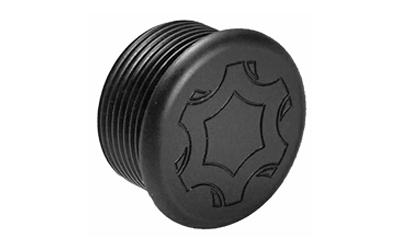 End Cap, Compatible With All CMMG .22LR AR Conversion Kits, LOGO, Black 22CA947