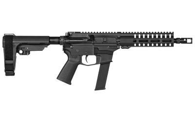 Banshee 200, Semi-automatic Pistol, 40 S&W, 8" Barrel, Aluminum Frame, Black Finish, 22Rd, CMMG RipBrace Pistol Brace, CMMG SV Muzzle Brake, CMMG M-LOK RML7 Handguard, Magpul MOE Pistol Grip, Ambi Sling Plate 40A73E5