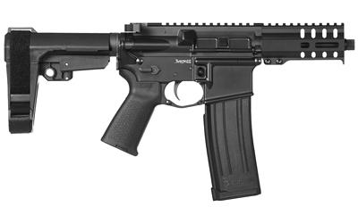 Mk4 Banshee 300, Semi-automatic Pistol, 5.7X28MM, 5" Barrel, 1:9 Twist, Aluminum Frame, Graphite Black Cerakote Finish, CMMG RipBrace, Ambi Sling Plate, Thread Protector, Threaded 1/2-28, CMMG RML4 MLOK Hand Guard, 40Rd CMMG Magazine 54A186A-GB