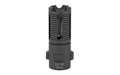 DEFCAN 9 Flash Hider, 9MM, Black Finish, 1/2x28 90DA51A