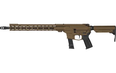 Resolute MK17, Semi-automatic Rifle, 9MM, 16.1" Barrel, Threaded Barrel, 1/2x28", ZEROED SR Brake, Cerakote Finish, Midnight Bronze, 15" Free Float M-LOK Handguard, ZEROED Polymer Grip, CMMG RipStock, Manual Safety, 21 Rounds, 1 Magazine 92AE6FB-MB