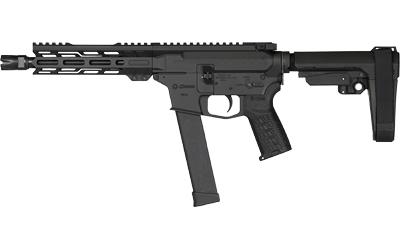 Banshee MKGs, Semi-automatic Pistol, AR, 10MM, 8" Threaded Barrel, 1/2x28, CMMG Zeroed Linear Compensator, Cerakote Finish, Armor Black, M-LOK Handguard, CMMG Zeroed Polymer Grip, Pistol Tube, Manual Safety, 30 Rounds, 1 Magazine, Accepts GLOCK Style Mag
