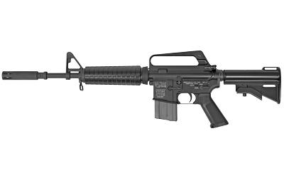 GAU-5/A/A RETRO CARBINE, Semi-automatic, 223 Rem/556NATO, 16.1" Barrel, A1 Sight, Original Aluminum Die Cast Stock with Vinyl Acetate Coating, US Pro perty Marked Rollmarks, Black Finish, 1:12 Twist, 20Rd USGI Magazine CRGAU5AA
