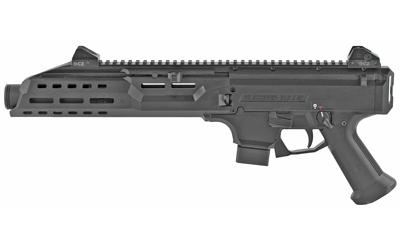 CZ Scorpion EVO 3 S1 With Flash Can 9mm 7.72 Inch Dual Threaded Barrel Adjustable Sights Polymer Frame Black Finish 10 Round