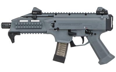 CZ Scorpion EVO 3 S1, Pistol, 9MM, 7.7" Barrel, Polymer Frame, Gray Finish, Adjustable Sights, Ambidextrous Safety, 10Rd 01356