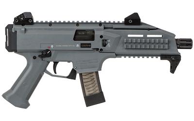 CZ Scorpion EVO 3 S1, Pistol, 9MM, 7.7" Barrel, Polymer Frame, Gray Finish, Adjustable Sights, Ambidextrous Safety, 10Rd 01356