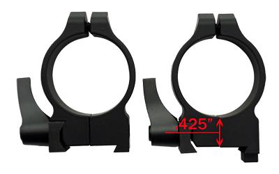Scope Rings, Quick Detach, 30mm, Medium Height, Fits CZ 550, Matte Finish 19134