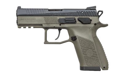 P-07, Double Action/Single Action, Semi-automatic, Polymer Frame Pistol, Compact, 9MM, 3.75" Barrel, Nitride Slide Finish, OD Green, 3 Interchangeable Backstraps, Fixed Sights, Swappable Safety/Decocker, 10 Rounds 81077
