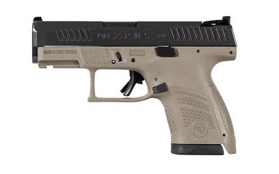 P-10 S, Striker Fired, Semi-automatic, Polymer Frame Pistol, Sub-compact, 9MM, 3.5" Barrel, Nitride Slide Finish, Flat Dark Earth, 3 Interchangeable Backstraps, Fixed Sights, Integrated Trigger Safety, 10 Rounds, Reversible Magazine Catch 81561