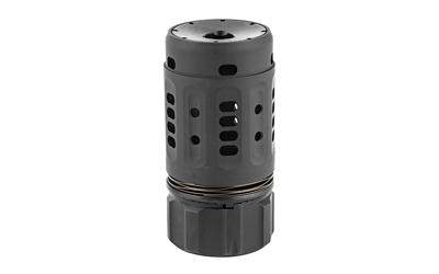 Pyro Enhanced Muzzle Brake, Fits Dead Air Key Brake or Flash Hider, Black Finish DA202
