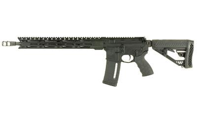 DB15 5.56mm NATO/.223 Remington 16 Inch Threaded Barrel Melonite Coated A3 Flattop Black Anodized Finish 15 Inch M-LOK Rail EX Adjustable Stock 30 Round