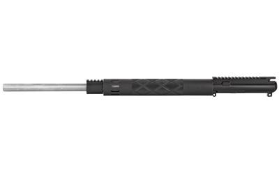 24" Stainless Bull Barrel, 1:7 Twist, Upper Assembly, 224 Valkyrie, Black Finish, National Match Free Float Handguard, Fits AR-15 ARBU110