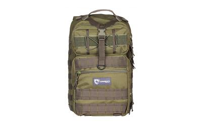 Atlus Backpack, 600 Polyester, 19"x11"x10", Green 14-308GR