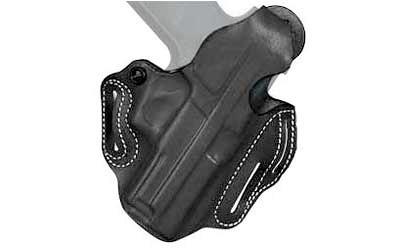 Thumb Break Scabbard Belt Holster, Fits FNH FNX-40, Right Hand, Black Leather 001BA30Z0