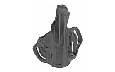 001, Thumb Break Scabbard, Belt Holster, Fits Beretta APX, Right Hand, Black Leather 001BA4IZ0