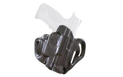 Speed Scabbard Belt Holster, Fits S&W M&P 9/40 with Lightguard with Crimson Trace Lightguard, Right Hand, Black Leather 002BAX9Z0