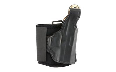 Die Hard Ankle Holster, Fits Glock 43, Right Hand, Black Leather 014PC8BZ0