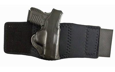 Die Hard Ankle Holster, Fits Springfield XDS, Left Hand, Black Leather 014PDY1Z0