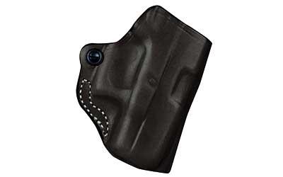 Mini Scabbard Belt Holster, Fits S&W .380 Bodyguard With Laser, Right Hand, Black Leather 019BAU7Z0