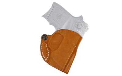 Mini Scabbard Belt Holster, Fits S&W .380 Bodyguard With Laser, Left Hand, Black Leather 019BBU7Z0
