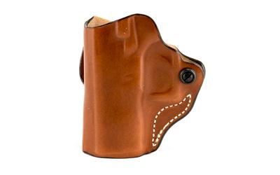 Mini Scabbard Belt Holster, Fits Glock 43, Left Hand, Tan Leather 019TB8BZ0