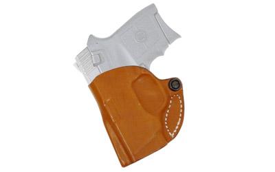 Mini Scabbard Belt Holster, Fits S&W .380 Bodyguard With Laser, Left Hand, Tan Leather 019TBU7Z0