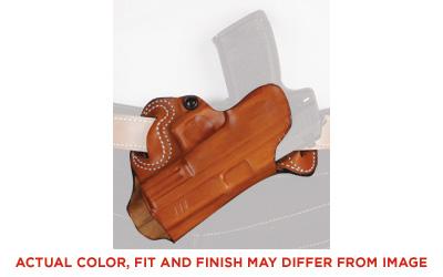 067, S.O.B. - Small of Back, Belt Holster, Fits Glock 17, 19, 22, 23, 26, 27, 31, 32, 33, 36, Right Hand, Black Leather 067BAB2Z0