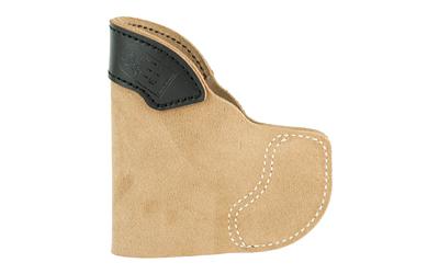 Pocket-Tuk Pocket Holster, Fits Glock 26/27, Right Hand, Tan Leather 111NAE1Z0
