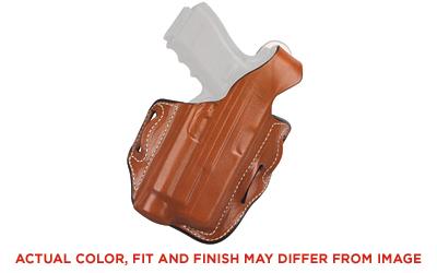 117, TAC-LITE, Belt Holster, Right Hand, Black Leather, Fits Glock 19, 23 w/ TLR-7/8 117BA5KZ0