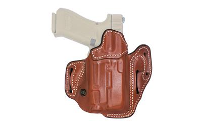 Vengeance Scabbard, #201, Light Bearing OWB Holster, Leather, Left Hand, Tan, Fits Glock 19/23/32/45/19X/19 GEN 5 with Streamlight TLR-7A 201TB6VZ0