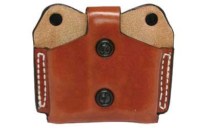 Double Magazine Pouch, Single Stack 380, Ambidextrous, Tan Leather A01TJBBZ0