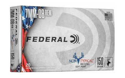 Premium, Non-Typical, 7MM-08, 150Gr, Soft Point, 20 Round Box 708DT1