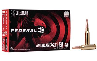American Eagle, 6.5 Creedmoor, 123 Grain, Open Tip Match, 20 Round Box AE65CRD4