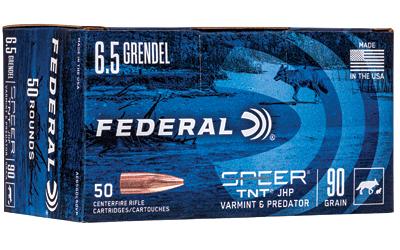 American Eagle, Varmint & Predator, 6.5 Grendel, 90 Grain, Speer TNT Jacketed Hollow Point, 50 Round Box AE65GDL90VP