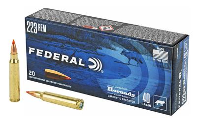 Varmint and Predator, V-Max, 223 Remington, 40 Grain, 20 Round Box V223VM40