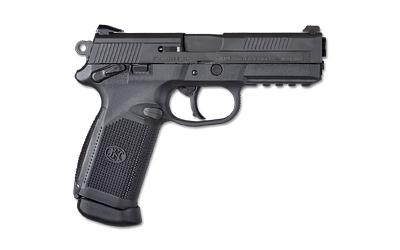 FNX-45 Tactical, DA/SA, Semi-automatic, Full Size Pistol, 45 ACP, 5.3" Threaded Barrel, Polymer Frame, Matte Black Finish, Suppressor Height Night Sights, 10Rd, 5 Magazines, Fired Case, Manual Safety, Optics Ready 66-101633