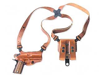 Miami Classic Shoulder Holster, Fits HK USP 9mm/.40S&W/.45ACP, Right Hand, Tan Leather MC292