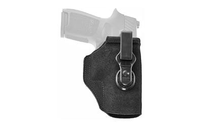 TUCK-N-GO 2.0 Strongside/Crossdraw IWB Holster, Fits For GLOCK 17, 22, 31, Ruger Security-9, Ambidextrous, Black Leather TUC224B