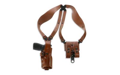 Vertical Shoulder Holster System 3.0, Fits 1911 with 4"-5" Barrel, Ambidextrous, Tan Leather VHS3-212