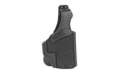 Galco, Wraith 2 Belt/Paddle Holster, Fits Glock 19/19X/23/32/45, Right Hand, Black Leather W2-226B